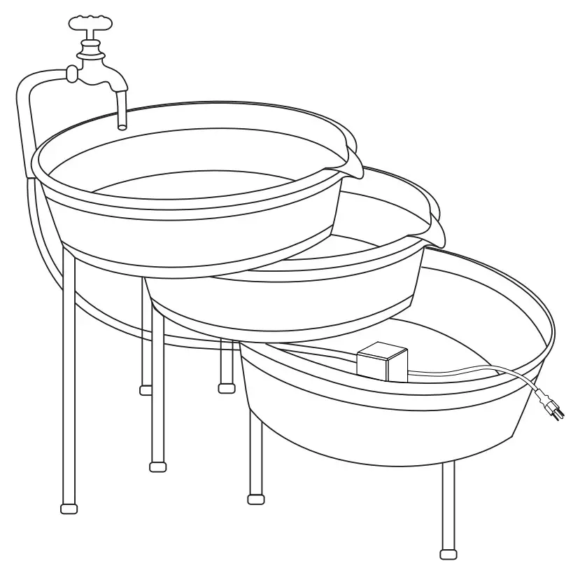 OVERSTOCK 2037800003 Outdoor Fountain with Pump
