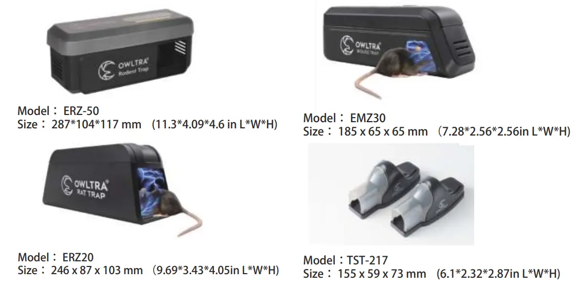 OWLTRA EMZ30 Indoor Electric Mouse Trap - Owltra Family