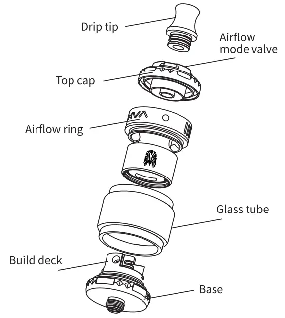 OXVA Arbiter Solo RTA First Dual Airflow Control System - Figure 1