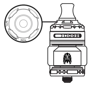 OXVA Arbiter Solo RTA First Dual Airflow Control System - Figure 5