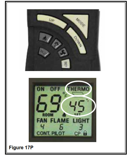 P. THERMO (THERMOSTATE) MODE