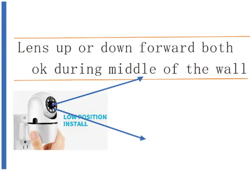 PANORAXY A16 Wireless Home Indoor Security Camera - Lens Up