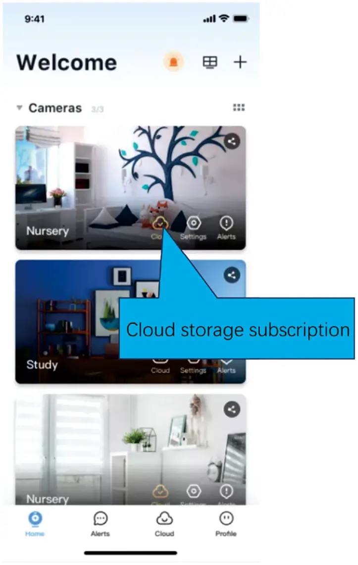PANORAXY A16 Wireless Home Indoor Security Camera - Subsoription