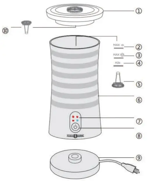 PARIS-RH-NE-PE-MF010-4-In-1-Electric-Coffee-Frother-fig-2