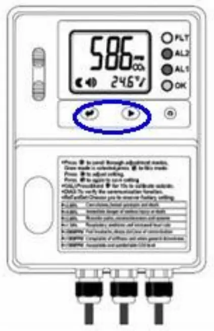 PCE Instruments PCE-WMM 50 CO2 Analyzer - Restore factory settings 1