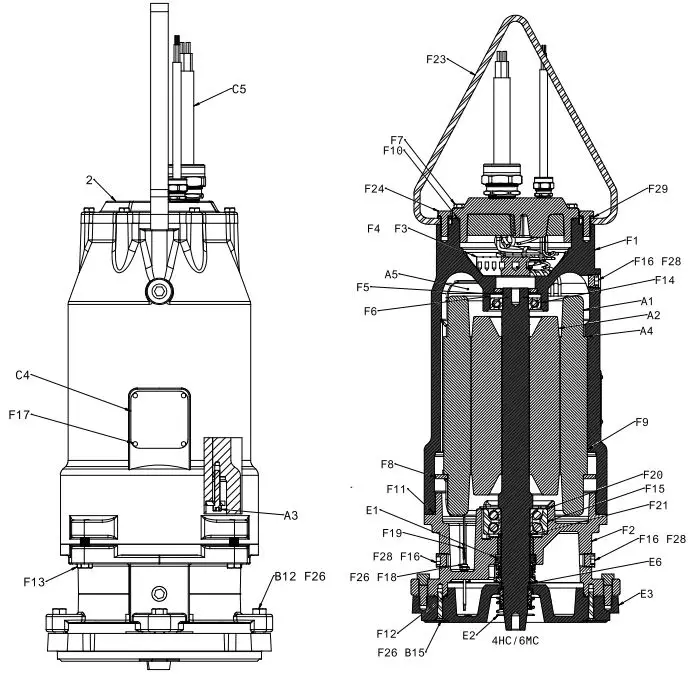 PENTAIR-MYERS-MNG4HC-Submersible-Solids-Handling-Pump-FIG-4