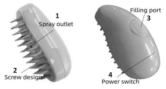 PETSTEAM Electric Pet Grooming Comb -