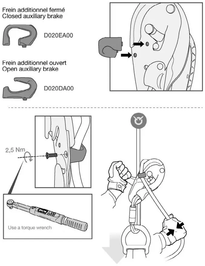 PETZL 0019600 Self Braking Descender Bely Device - FIGURE 19