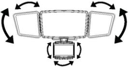 PG CL-SM2200L-3H-2200-Lumen-3-Head-Solar-Motion-Activated-Security-Light-fig-9