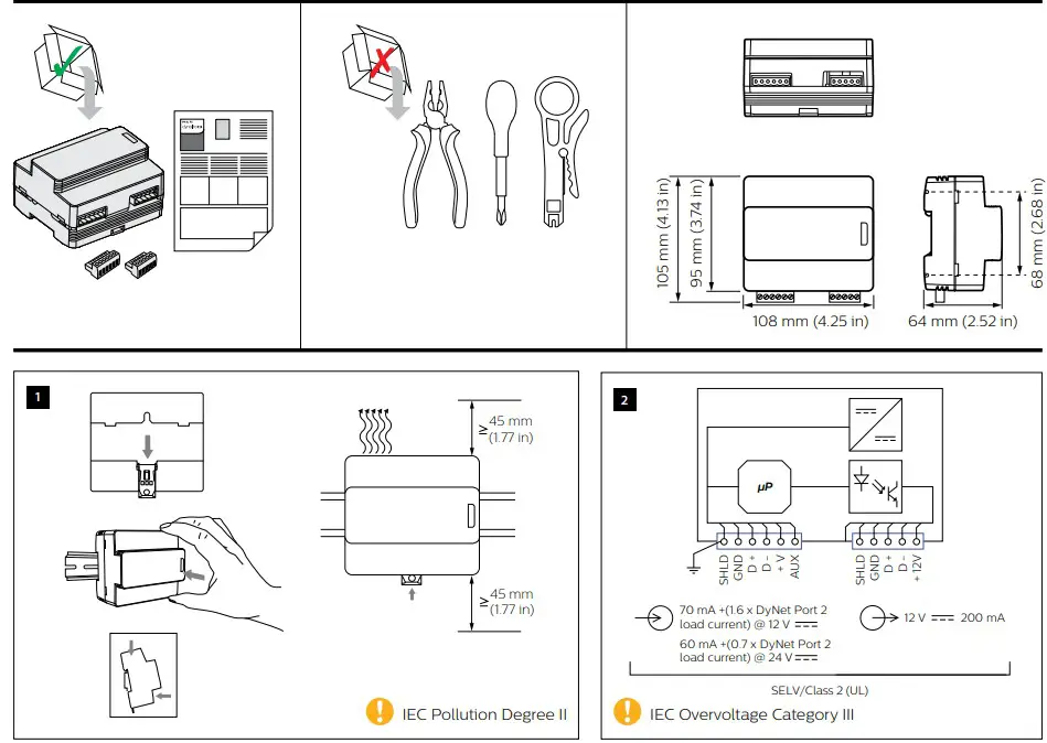 PHILIPS DDNG485 RS-485-DMX512 Gateway - Diagram