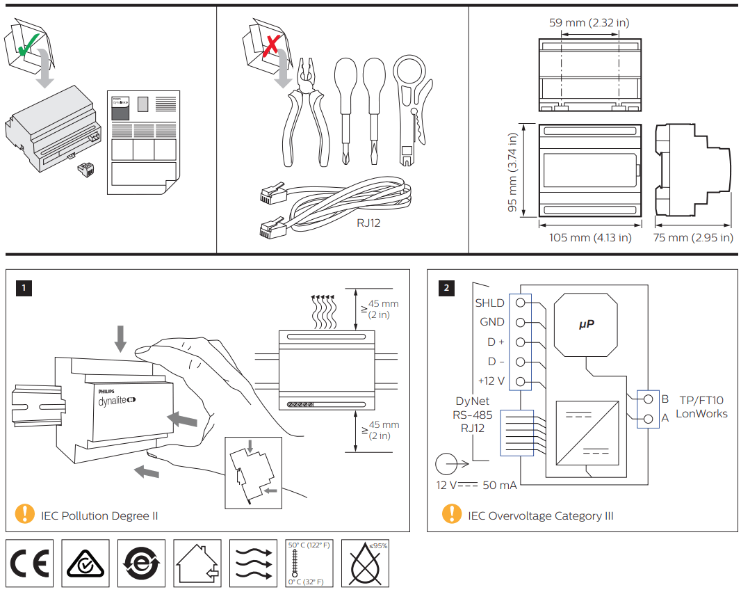 PHILIPS DDNI LON Dynalite LON Gateway - fig