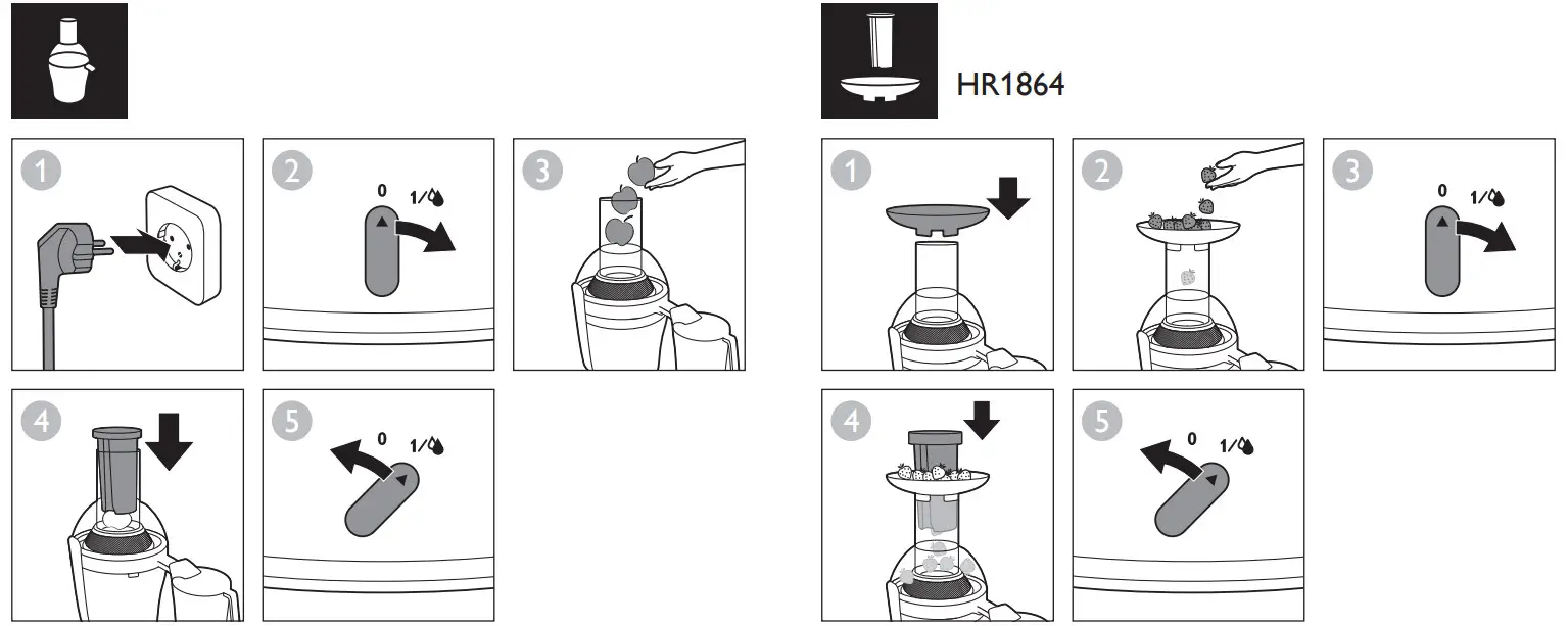 PHILIPS HR1855 Viva Collection Juicer - Fig 4