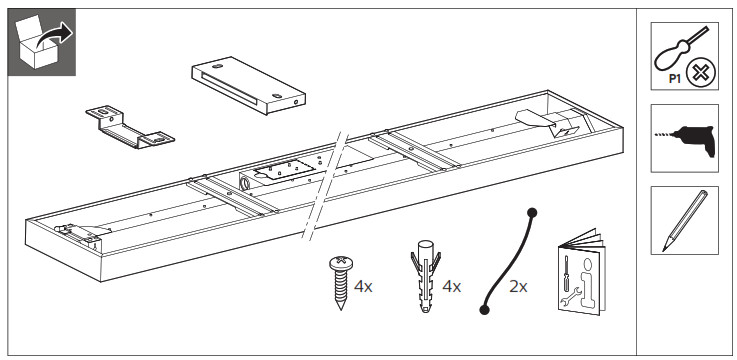 PHILIPS SM060C Ledinaire Surface Mounted Light - Fig1