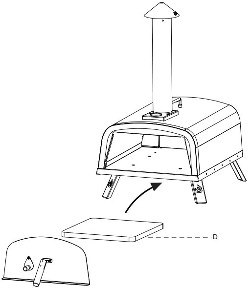 PIZZELLO PEL II Outdoor Pizza Oven - pizza