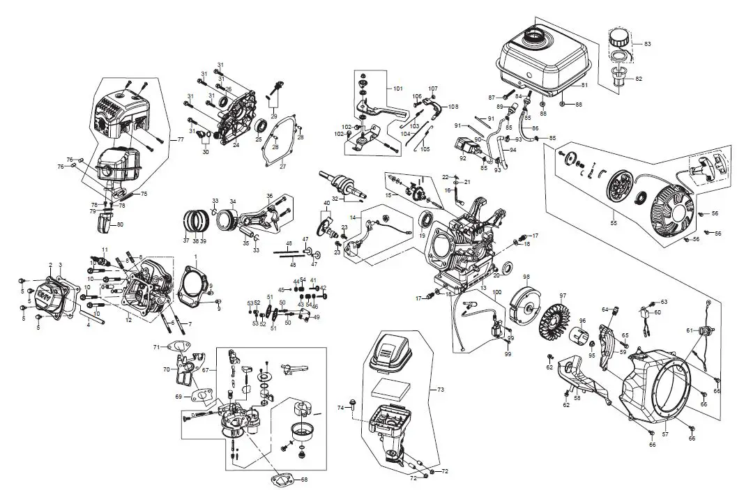 PREDATOR-212,346 and 420 cc-Horizontal-Engines-33