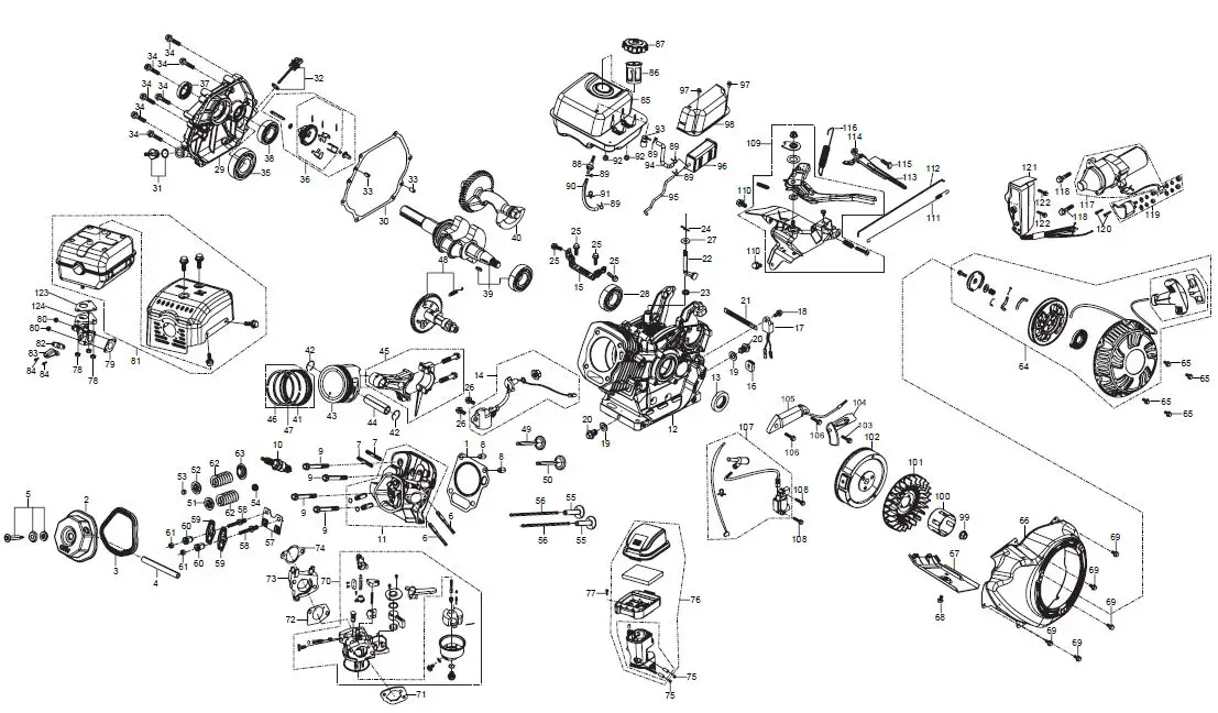 PREDATOR-212,346 and 420 cc-Horizontal-Engines-35