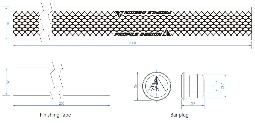 PROFILE DESIGN 357428 Grip It Handlebar Tape - PART DRAWINGSLIST