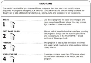 PROGRAM SELECTION FIG 1