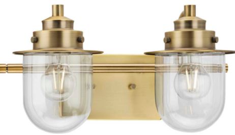 PROGRESS LIGHTING-P300435-009-3-Light-Brushed-Nickel-Clear-Glass-Transitional-Bath-Light-PRODUCT