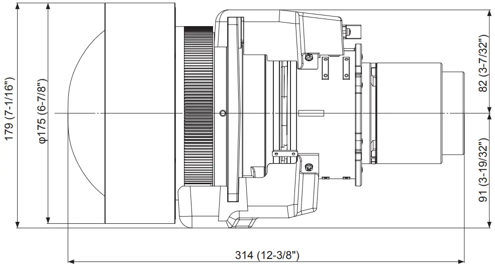 Panasonic ET-EMW200 3LCD Projector Zoom Lens - Figrue 10