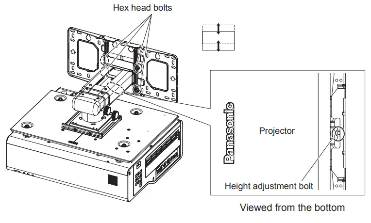 Panasonic ET WBC100 Wall Mount Bracket - head bolts