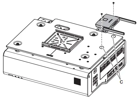 Panasonic ET WBC100 Wall Mount Bracket - head bolts6