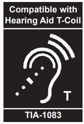 Panasonic KX-TGFA51 Additional Digital Cordless Handset Instruction Manual - Compliance with TIA-1083 standard