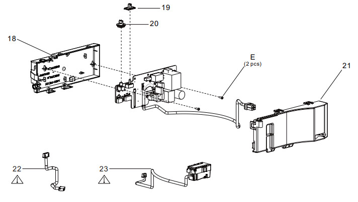Panasonic RG-T810LHA Ventilating Fan - Main PCB Section