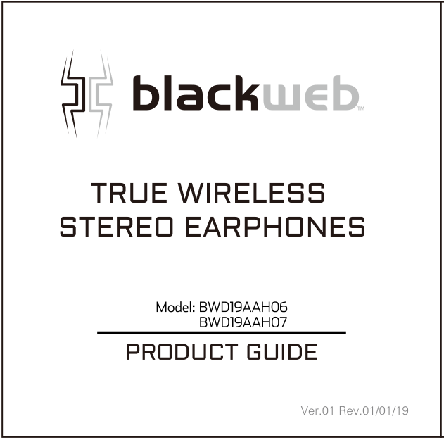 Blackweb True Wireless Earbuds BWD19AAH User Manual