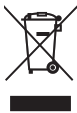symbol means the product must not be discarded as household waste