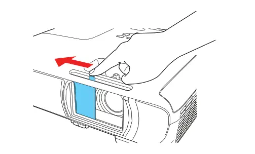 A/V Mute slide all the way