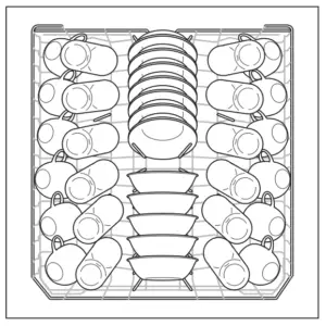 Frigidaire Dishwasher Dish Preparation 12 place settings