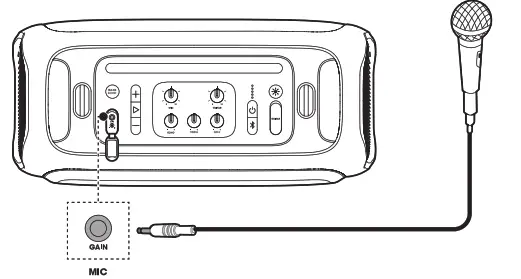 connect a wired microphone