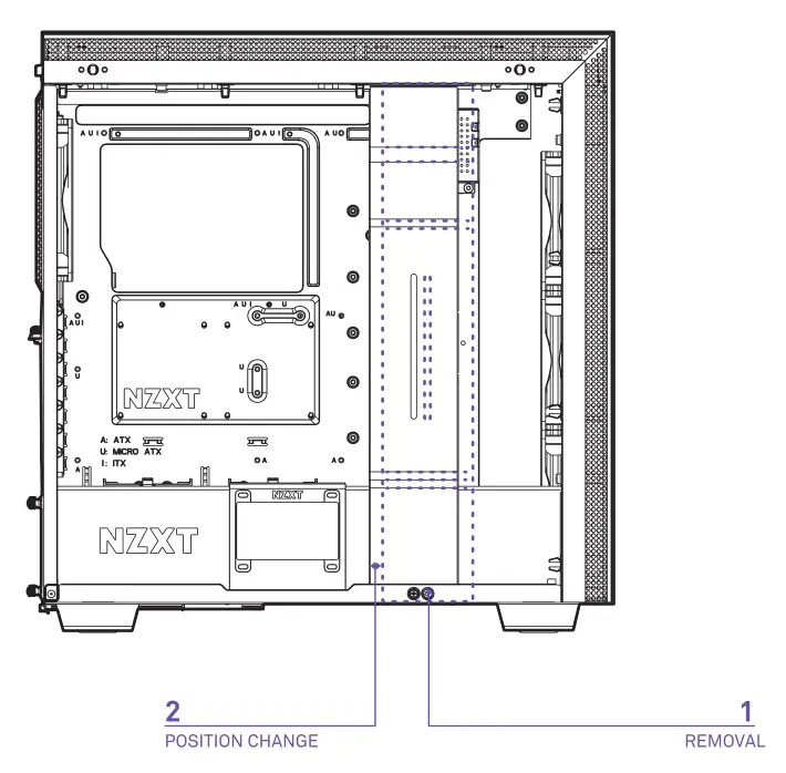 Nzxt Mid-Tower ATX Case [H710, H710i] Cable Bar