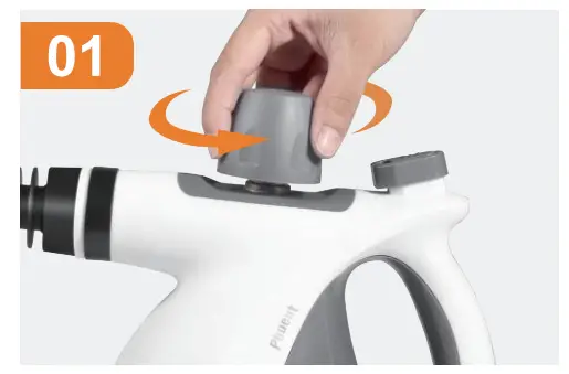 Phueut Pressurized Handheld Multi Surface Natural Steam Cleaner -