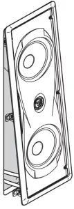 Place the speaker into the wall