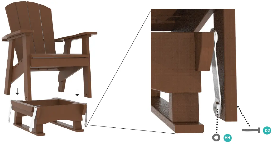 Polybird-P-30-2-Inch-Glider-Chair-FIG-7