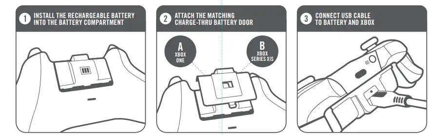 PowerA 1518375 01 Play and Charge Kit -