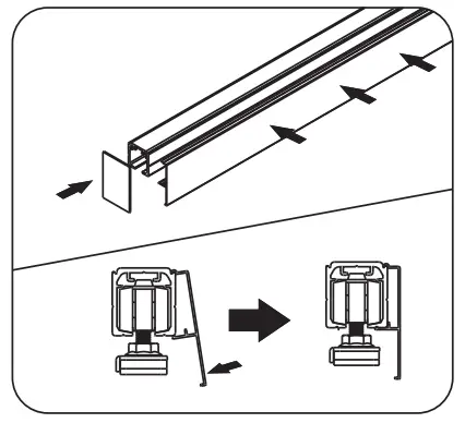 Premium Pr 18 Single Sliding Door and Wall Track - Install 5