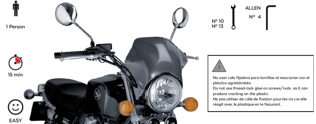Puig 0013 Raptor Windscreen 1