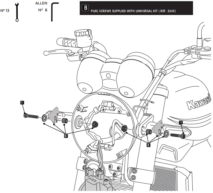 Puig 1309 Top Windscreen - MOUNTING INSTRUCTIONS 5