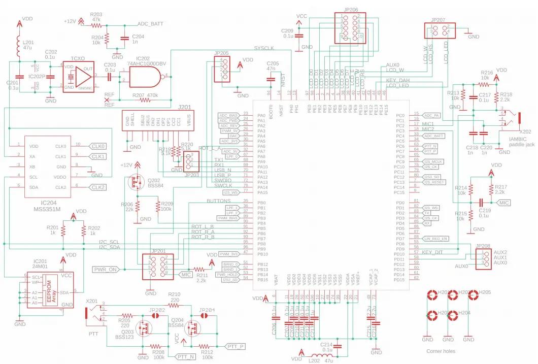 QRP-Labs-PCB Rev-2 Multi-Band-Transceiver-Kit-FIG-2