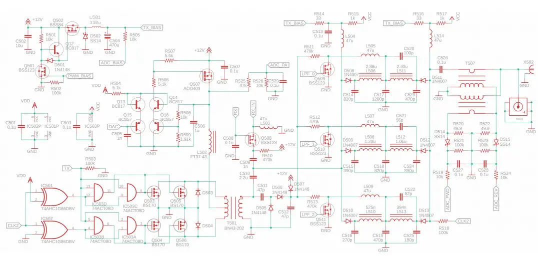 QRP-Labs-PCB Rev-2 Multi-Band-Transceiver-Kit-FIG-5