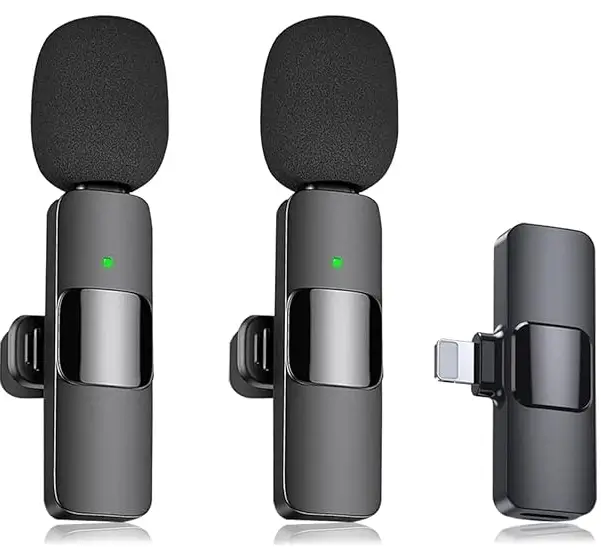 Qhot Wireless Microphones for iPhone iPad 
