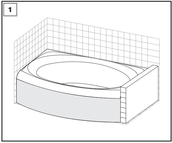 RAVAK EVOLUTION Bathtub Panel-FIG2
