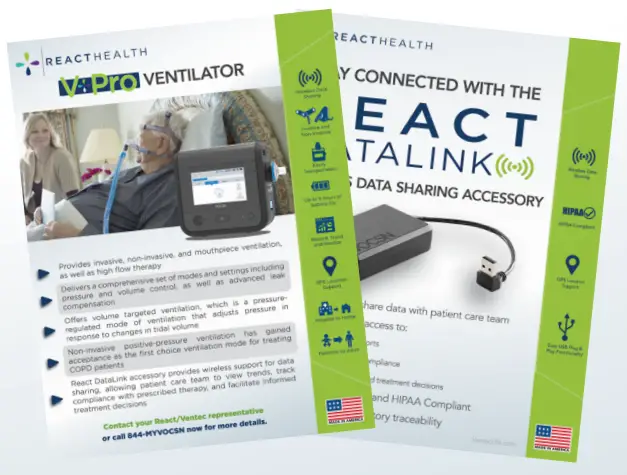 REACT HEALTH VOCSN Critical Care Ventilator - DME Support2