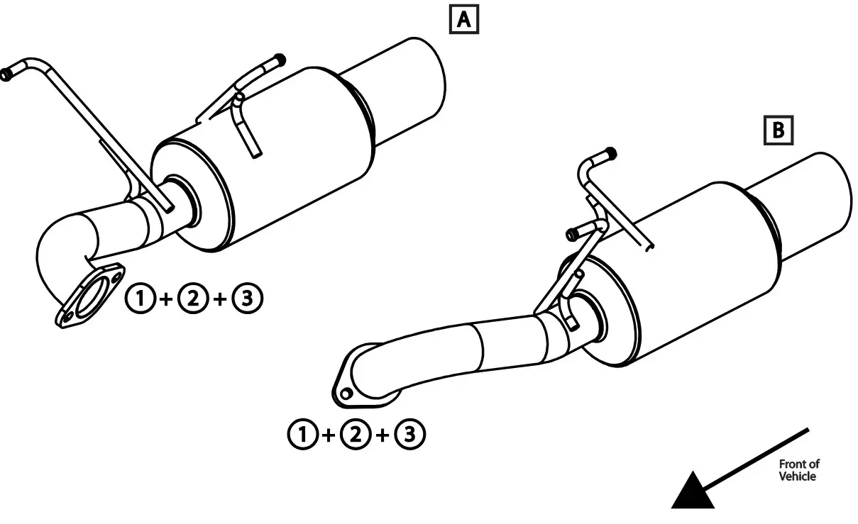 REMARK RO-TSVB-R1D R1-Dual Axleback Dual canisters Subaru - Vehicle
