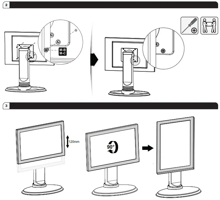 RICOO TS1511 Freestanding Monitor Stand Mount - overview 6