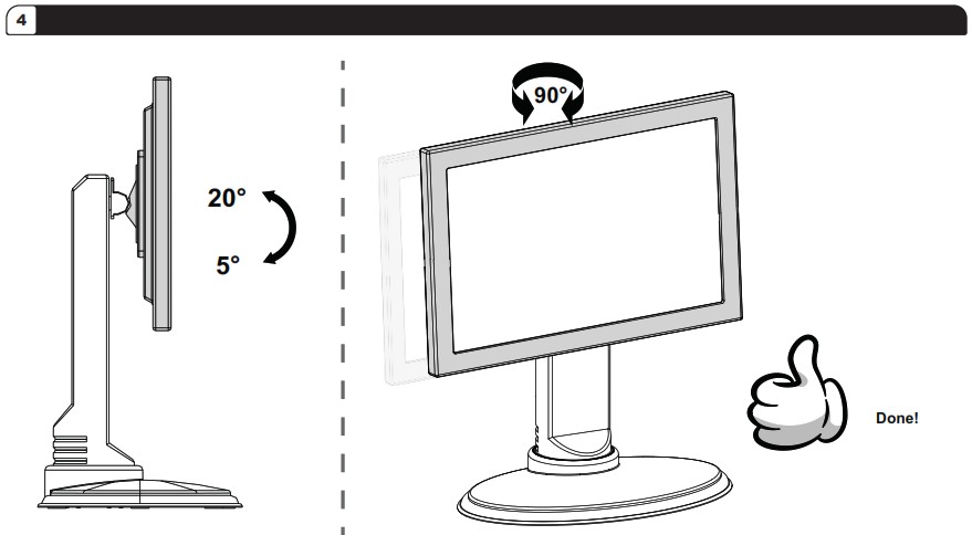 RICOO TS1511 Freestanding Monitor Stand Mount - overview 7