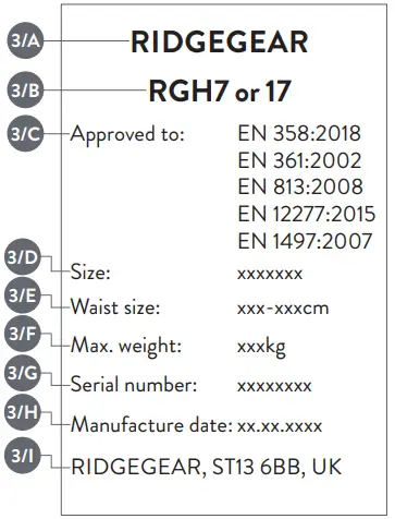 EXPLANATION OF PRODUCT MARKING